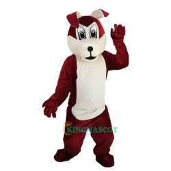 Brown Wolf Dog Cartoon Uniform, Brown Wolf Dog Cartoon Mascot Costume