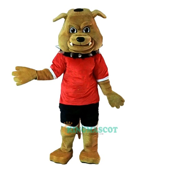 Bulldog Cartoon Uniform, Bulldog Mascot Cartoon Mascot Costume