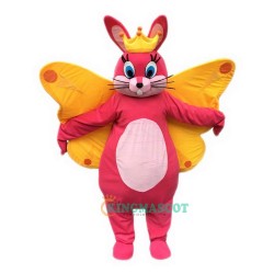 Butterfly Bunny Cartoon Uniform, Butterfly Bunny Cartoon Mascot Costume