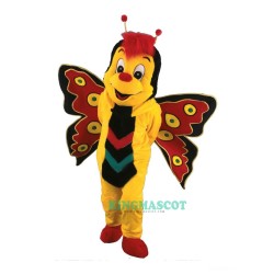 Cute Happy Butterfly Uniform, Cute Happy Butterfly Mascot Costume