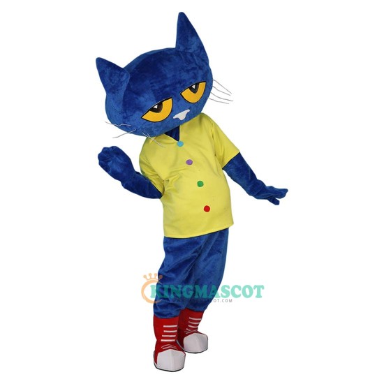 Cartoon Blue Cat Uniform, Cartoon Blue Cat Mascot Costume