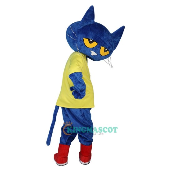 Cartoon Blue Cat Uniform, Cartoon Blue Cat Mascot Costume