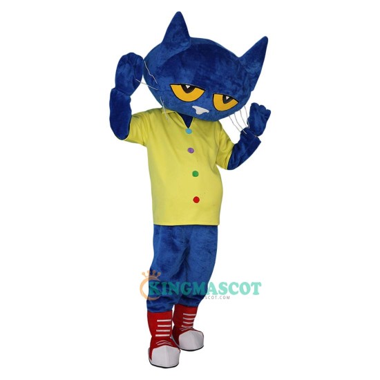 Cartoon Blue Cat Uniform, Cartoon Blue Cat Mascot Costume