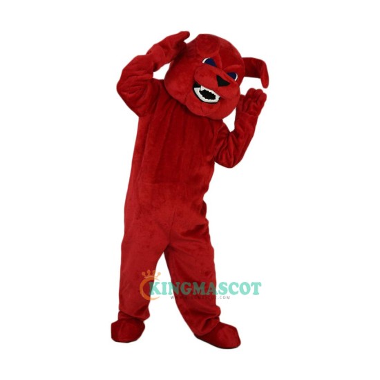 Cartoon Red Bulldog Fierce Vicious Dog Uniform, Cartoon Red Bulldog Fierce Vicious Dog Mascot Costume
