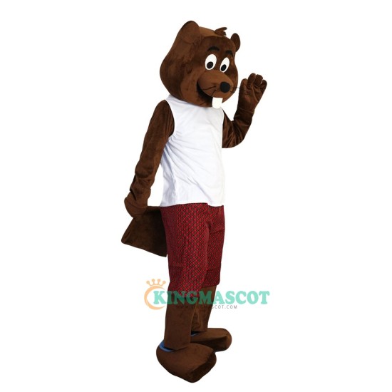 Castor Fiber Beaver Uniform, Castor Fiber Beaver Mascot Costume