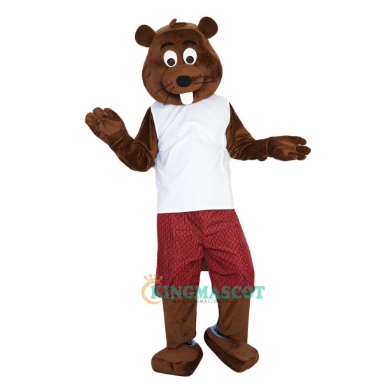 Castor Fiber Beaver Uniform, Castor Fiber Beaver Mascot Costume