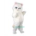 White Shaggy Cat Uniform, White Shaggy Cat Mascot Costume