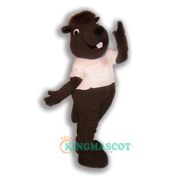Charming Beaver Uniform, Charming Beaver Mascot Costume