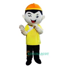 Chinese Boy Cartoon Uniform, Chinese Boy Cartoon Mascot Costume