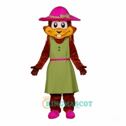 Chipmunk girl Uniform, Chipmunk girl Mascot Costume
