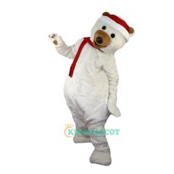 Christmas Polar Bear Uniform, Christmas Polar Bear Mascot Costume