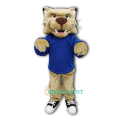 College Cute Bobcat Uniform, College Cute Bobcat Mascot Costume