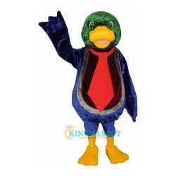 College Handsome Duck Uniform, College Handsome Duck Mascot Costume