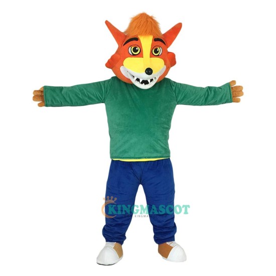 Colored Fox Uniform, Colored Fox Mascot Costume