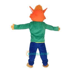 Colored Fox Uniform, Colored Fox Mascot Costume