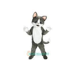 Gray Cat Uniform, Gray Cat Mascot Costume