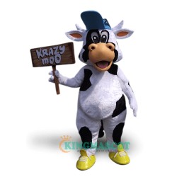 Crazy Cow Uniform, Crazy Cow Mascot Costume