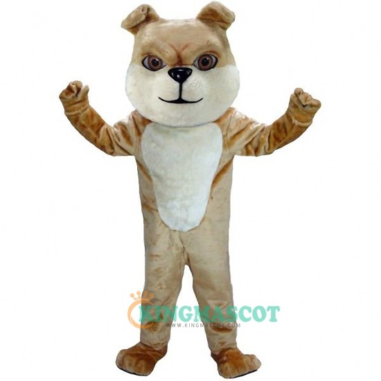 Cream Bulldog Uniform, Cream Bulldog Lightweight Mascot Costume