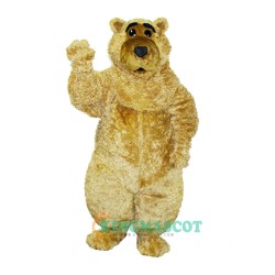 Curly Boris Bear Uniform, Curly Boris Bear Mascot Costume
