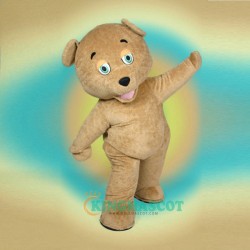 Curly Teddy Bear Uniform, Curly Teddy Bear Mascot Costume