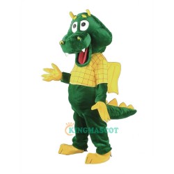 Green Cute Dragon Uniform, Green Cute Dragon Mascot Costume