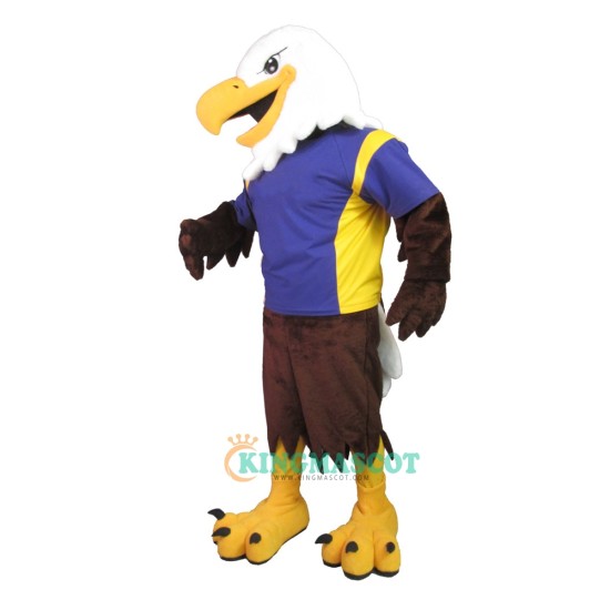 College Handsome Eagle Uniform, College Handsome Eagle Mascot Costume