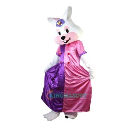 Easter Bunny Uniform Adult Size Faux Fur Shaggy Uniform, Easter Bunny Costume Adult Size Faux Fur Shaggy Mascot Costume