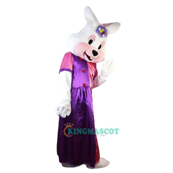 Easter Bunny Uniform Adult Size Faux Fur Shaggy Uniform, Easter Bunny Costume Adult Size Faux Fur Shaggy Mascot Costume