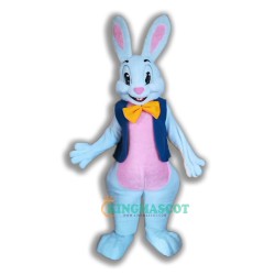 Easter Bunny White Uniform , Easter Bunny White Mascot Costume 