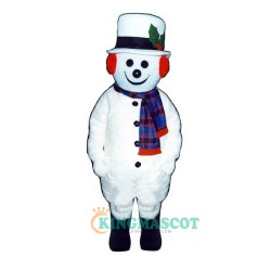 Extra Round Snowman Hat & Scarf Uniform, Extra Round Snowman Hat & Scarf Mascot Costume