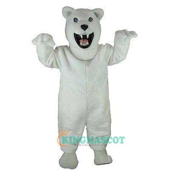 Polar Bear Uniform, Fierce Polar Bear Mascot Costume