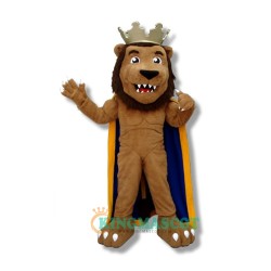 Lion Uniform, Happy Crown Lion Mascot Costume