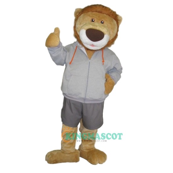 Handsome College Lion Uniform, Handsome College Lion Mascot Costume