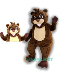 Friendly Beaver Uniform, Friendly Beaver Mascot Costume