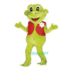 Frog Uniform Happy, Frog Mascot Costume Happy