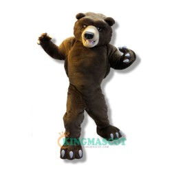 Bear Uniform, Fierce Grizzly Bear Mascot Costume