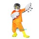 Gery Eagle Hawk Falcon Cartoon Uniform, Gery Eagle Hawk Falcon Cartoon Mascot Costume