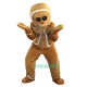 Gingerbread Man Cartoon Uniform, Gingerbread Man Cartoon Mascot Costume
