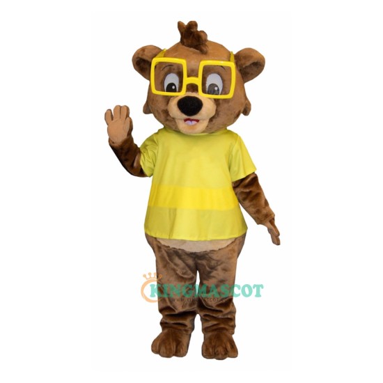 Glasses Child Bear Uniform, Glasses Child Bear Mascot Costume