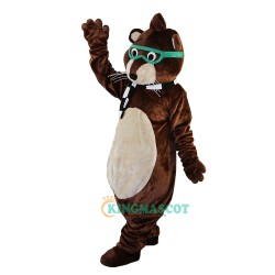 Glasses Mouse Raccoon Uniform, Glasses Mouse Raccoon Mascot Costume