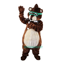 Glasses Mouse Raccoon Uniform, Glasses Mouse Raccoon Mascot Costume