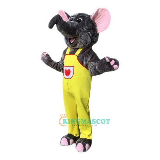 Gray Elephant Cartoon Uniform, Gray Elephant Cartoon Mascot Costume