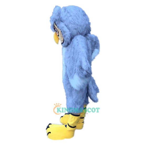 Gray Long-Haired Owl Cartoon Uniform, Gray Long-Haired Owl Cartoon Mascot Costume