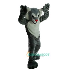 Gray Tiger Wildcat Cartoon Uniform, Gray Tiger Wildcat Cartoon Mascot Costume