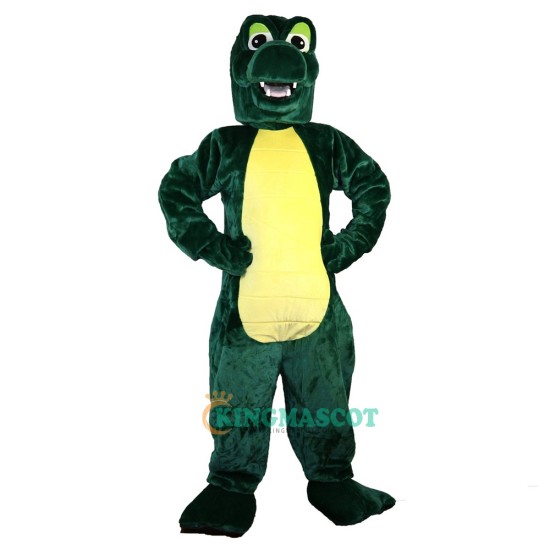 Green Crocodile Cartoon Uniform, Green Crocodile Cartoon Mascot Costume