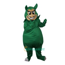 Green Devil Genius Monster Cartoon Uniform, Green Devil Genius Monster Cartoon Mascot Costume