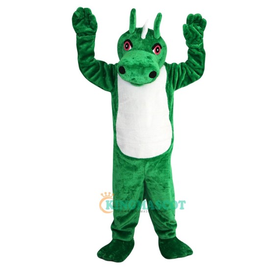 Green Dinosaur Dragon Uniform, Green Dinosaur Dragon Mascot Costume