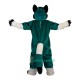 Green Fox Dog Husky Cartoon Uniform, Green Fox Dog Husky Cartoon Mascot Costume