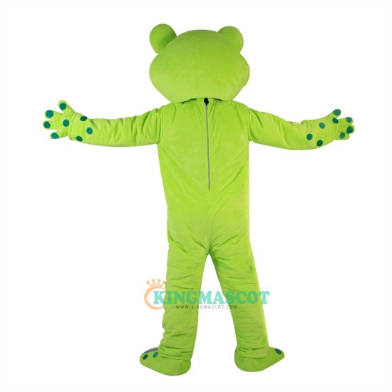 Green Frog Cartoon Uniform, Green Frog Cartoon Mascot Costume