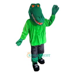 Green Muscle Croco Uniform, Green Muscle Croco Mascot Costume